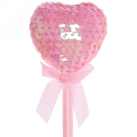 Ручка шариковая «Heart- Пайетки», цвет синий, 22 см