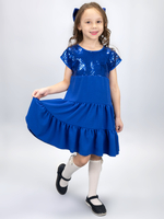 Платье нарядное для девочки с пайетками