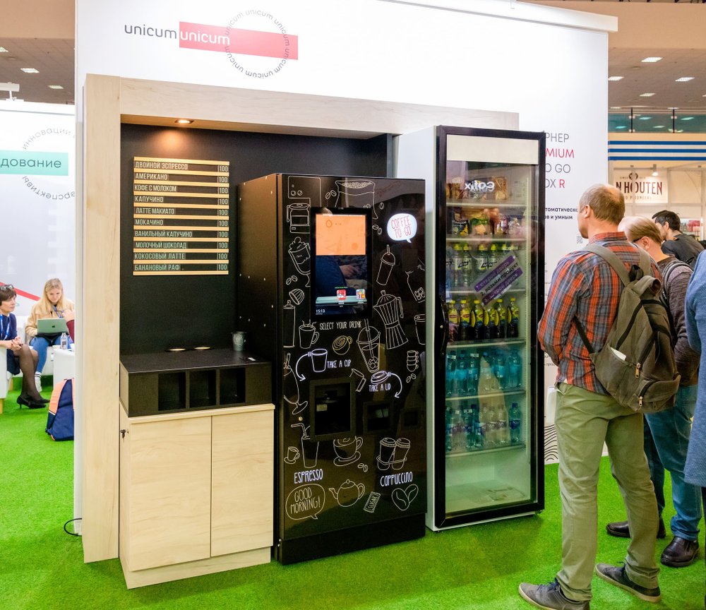 Вендинговый автомат для приготовления горячих напитков "Rosso Touch To Go"