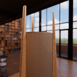 Текстура дерева и льна светильника Teka, макро предметное фото