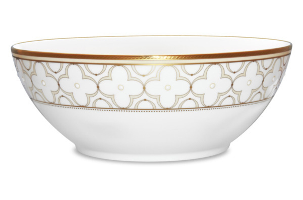 Сервиз столовый на 6 персон 21 предмет Noritake Трефолио,золотой кант