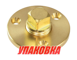 Шпигат латунный с резьбовой пробкой 18 мм, Marine Rocket (упаковка из 15 шт.)