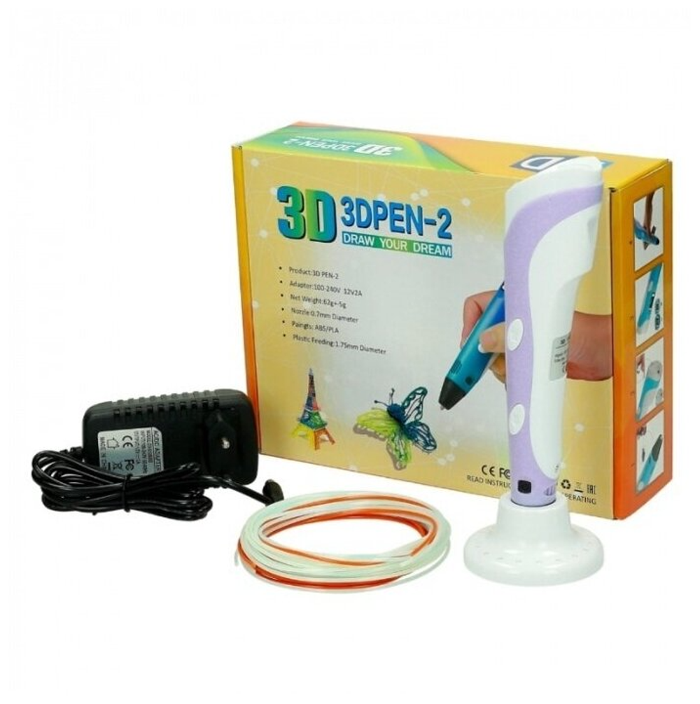 3D ручка 3DPEN-2 фиолетовый