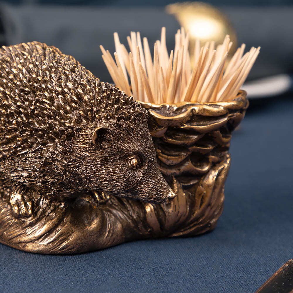 Держатель для зубочисток Ежик Барб Бронза