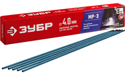 ЗУБР Д 4.0 х 450 мм, 5 кг в коробке МР-3 рутиловый, электрод сварочный (40015-4.0)