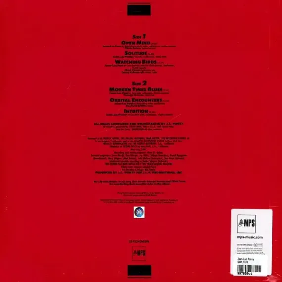Ponty, Jean-Luc Open Mind LP