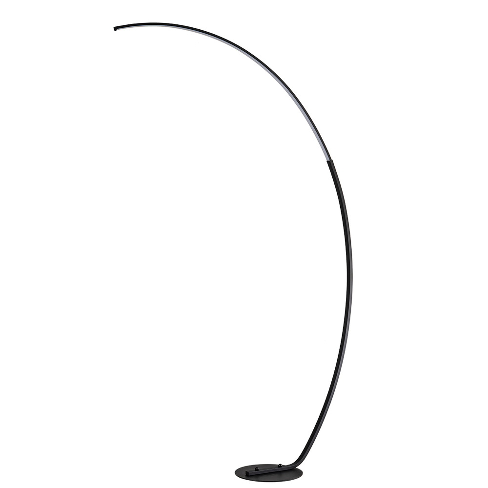 Светодиодный напольный светильник 12Вт, 1040лм, 4500K, Ra>80, металл/силикон, черный