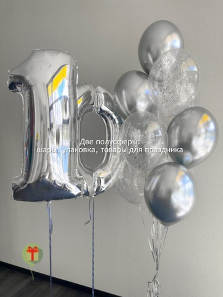 Набор шаров Серебро
