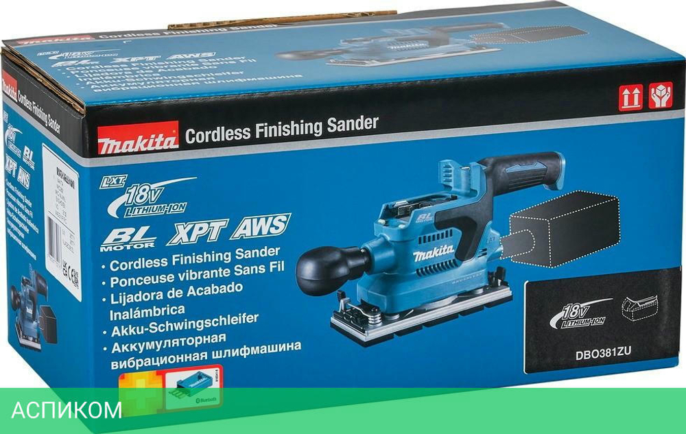 Виброшлифмашина Makita DBO381ZU