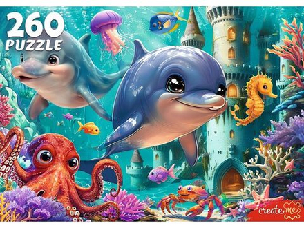 Пазлы 260 элементов 237*330мм. "Удивительный подводный мир"