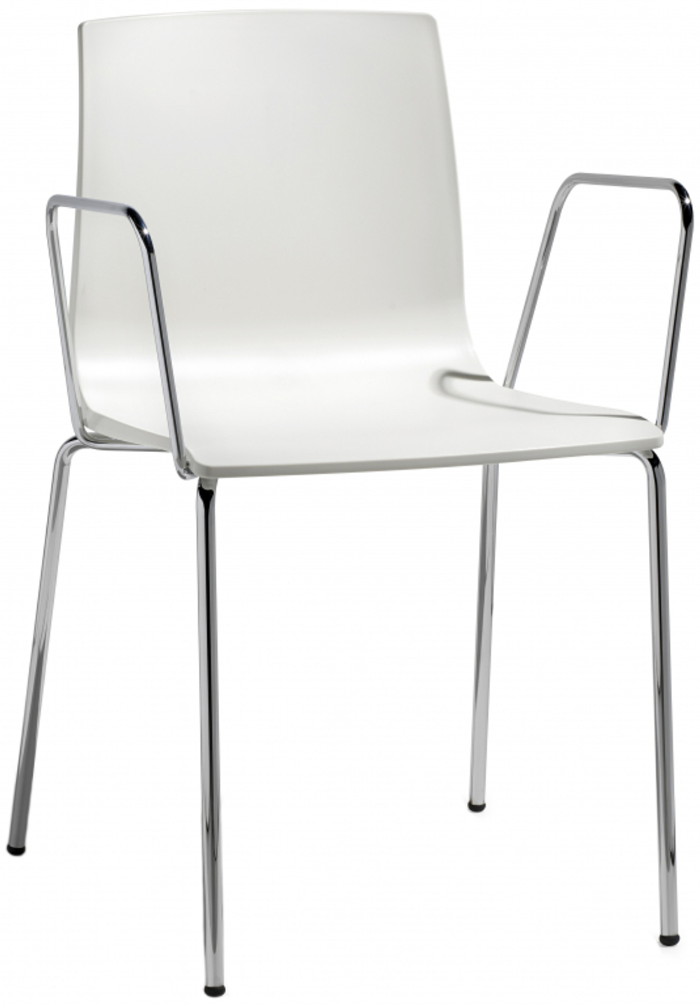 Кресло пластиковое Scab Design Alice, хром, лен