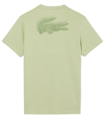 Мужская теннисная футболка Lacoste Ultra Dry Crocodile Graphic - green