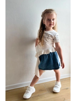 Футболка с воланами