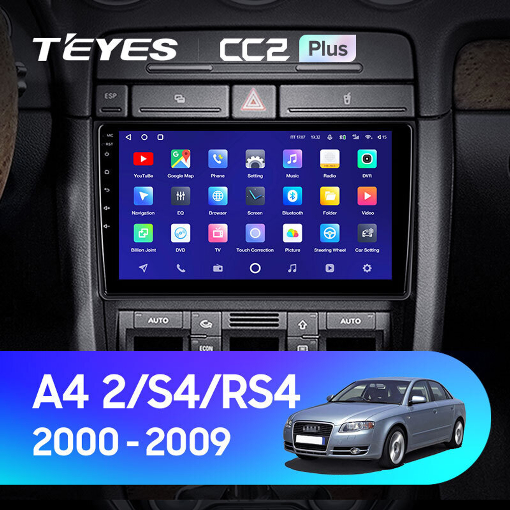 Teyes CC2 Plus 9" для Audi A4 2000-2009