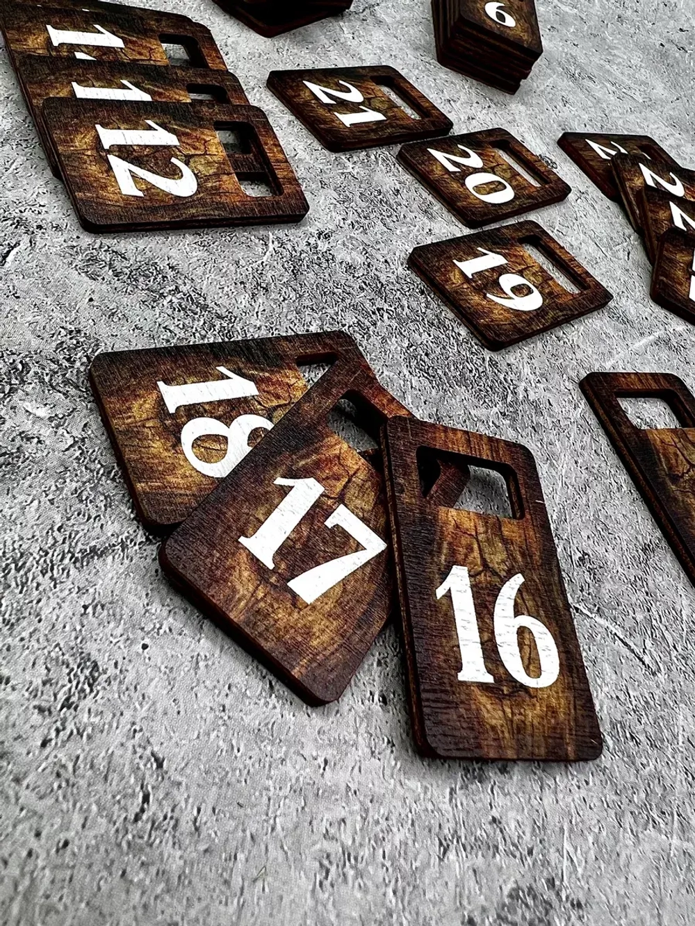 Номерки для гардероба 3х5 см