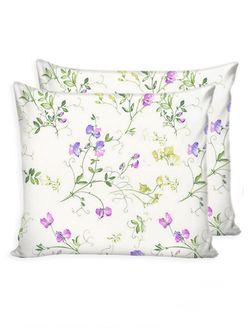 Наволочка комплект 2шт  сатин Milky Garden "Горошек" 70x70 см на молнии