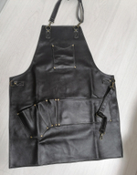 Фото кожаный фартук парикмахера из натуральной кожи