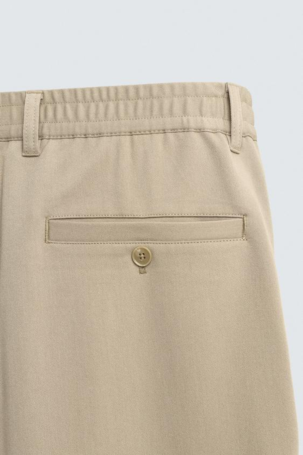 ZARA БРЮКИ STRAIGHT FIT КОМФОРТ, БЕЖЕВЫЙ