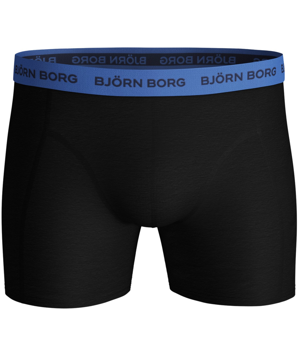 Мужские спортивные боксеры Björn Borg Shorts Sammy BB Lemonsplash 3P - black beauty