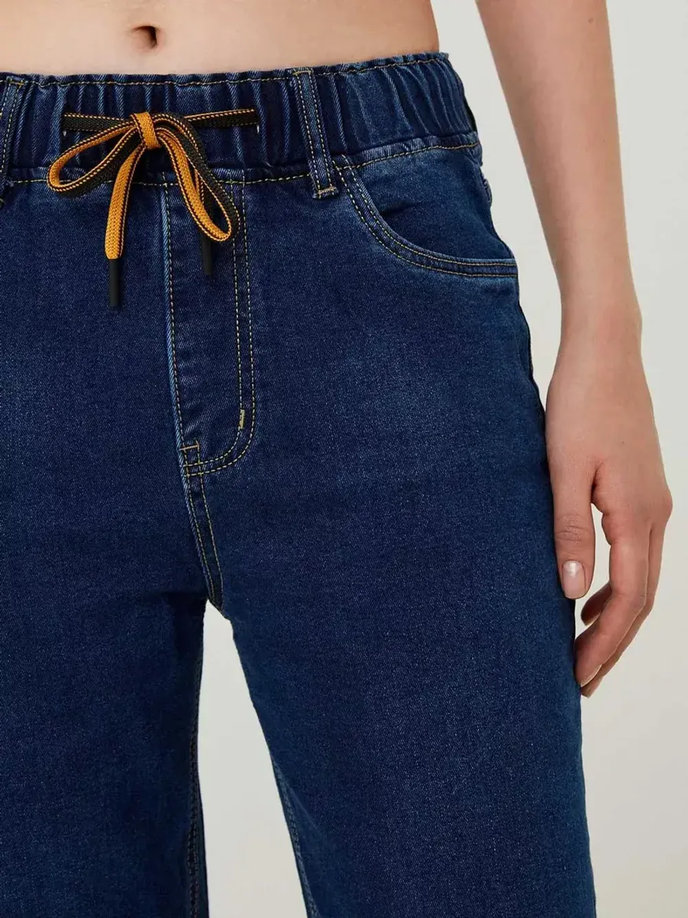 Джинсы на резинке больших размеров