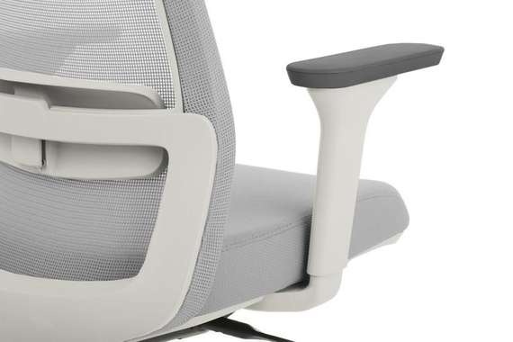 Кресло Ворк W-218C WHITE Светло-серый