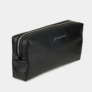 Женская косметичка Briquette Easy из натуральной кожи теленка, черного цвета