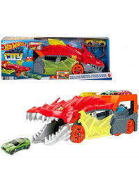 Игровой набор Хот вилс GTK42 Разъярённый дракон с хранилищем | Hot Wheels City Dragon Launch Transporter 1:64 | 3+
