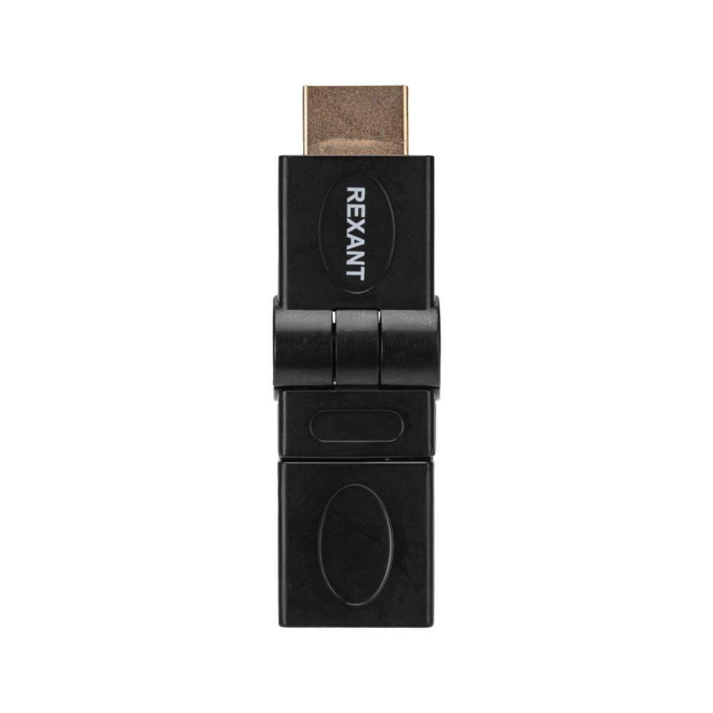 Переходник штекер HDMI - гнездо HDMI, поворотный REXANT