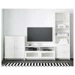 Тумба под ТВ - IKEA BRIMNES, 258х41х190 см, белый, БРИМНЭС/БРИМНЕС ИКЕА