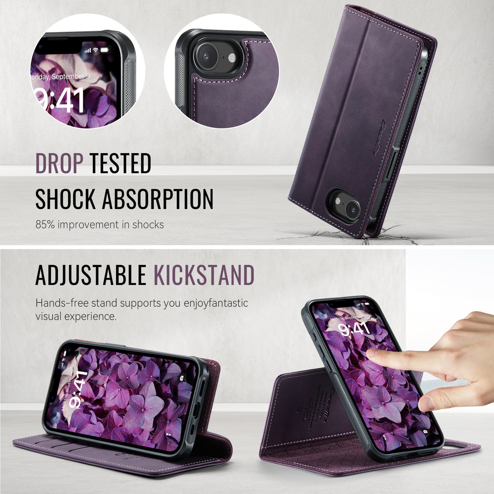 Чехол-кошелек CaseMe 2 in 1 MagSafe iPhone 16E