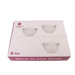 Набор салатников "Gocciolina" 6 шт 11,5*6 см (стекло) (подарочная упаковка)