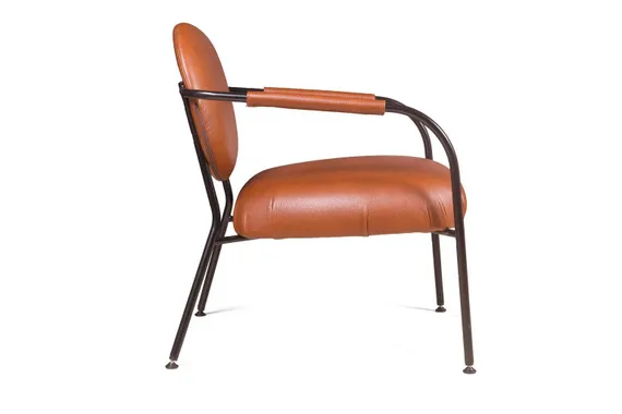 Лаунж-кресло Ego, коричневая экокожа