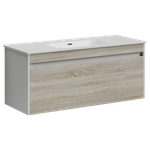Тумба с раковиной Sancos Smart, 119 см., эмаль белый, SM120-1E