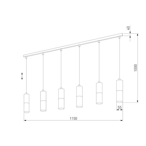 Подвесной светильник TK Lighting 6308 Elit White Wood