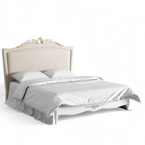 Кровать с мягким изголовьем 180*200