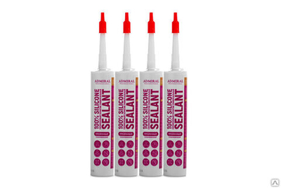 Герметик силиконовый универсальный прозрачный 280мл ADMIRAL с противогриб добавкой