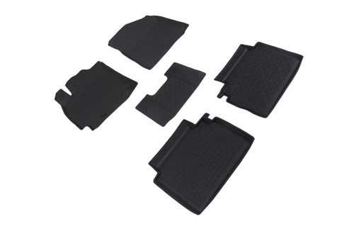 Резиновые коврики с высоким бортом для KIA Cerato IV 2018-н.в., Seintex.89976