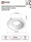 Светильник встраиваемый GX70R RW металл под лампу GX70 белый IN HOME