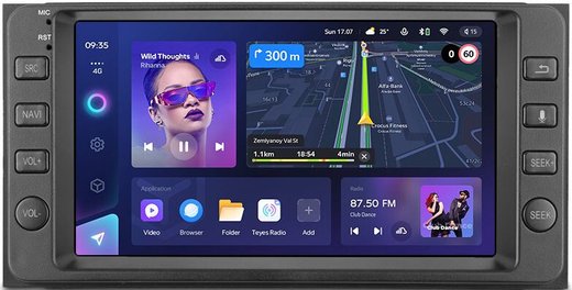 Магнитола для Toyota 200х100мм (рамка с кнопками) - Teyes CC3L дисплей 7" IPS на Android 10, 8-ядер, 4+32Гб, CarPlay, 4G SIM-слот