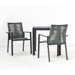 Стол обеденный leif, 80х80 см, темно-серый