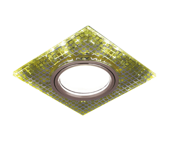 Встраиваемый точечный светильник Gu5.3 LED 2700K BL077 кристалл/золото Backlight Gauss