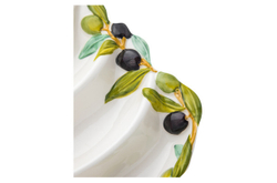 Блюдо для оливок 27х21см Edelweiss Оливки белое