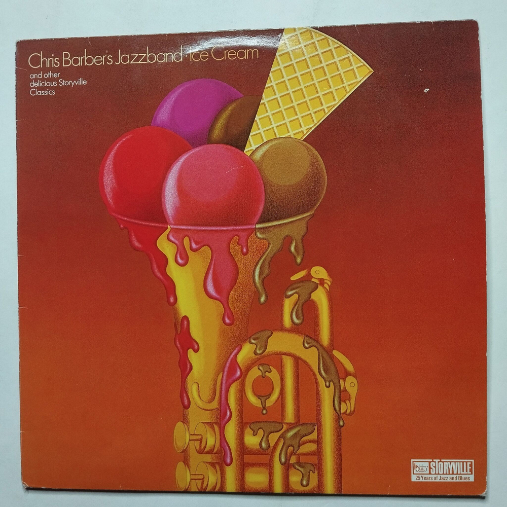 Винтажная виниловая пластинка LP Chris Barber Jazz Band Ice Cream (Germany 1978)