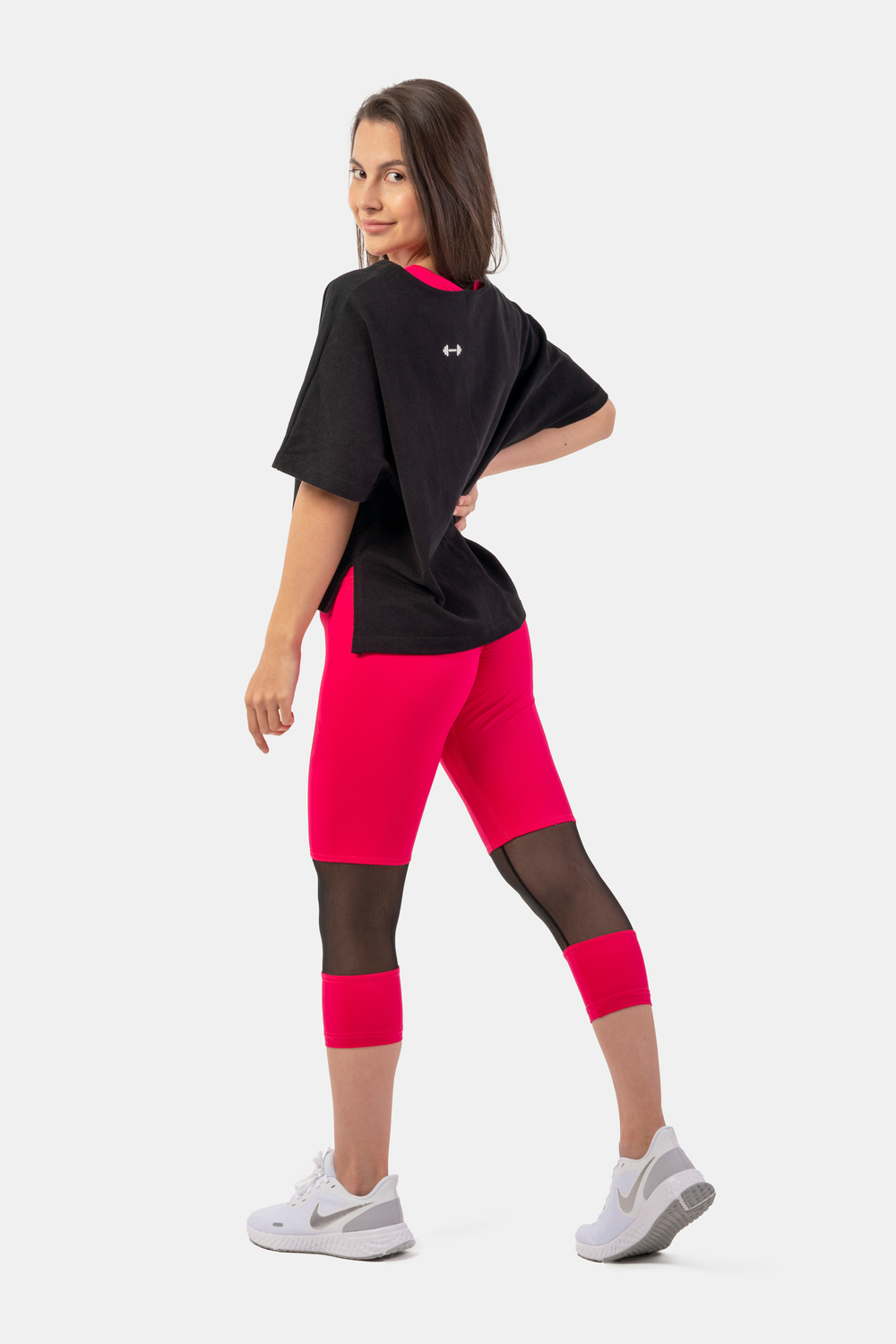 Леггинсы HIGH-WAIST ¾ LENGTH SPORTY LEGGINGS 406 Розовые