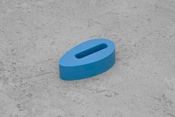 Больстер из G10-extra 9,5(+)мм, 34x18мм, небесно-голубой