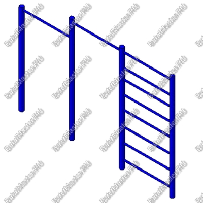 ТУРНИК ДВОЙНОЙ СО ШВЕДСКОЙ СТЕНКОЙ