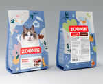 ZOONIK Sterilized Сухой полнорационный корм для стерилизованных кошек и кастрированных котов, мясное ассорти, 2 кг