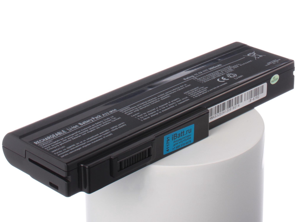 Аккумулятор iBatt 6600mAh, для A32-N61 A32-M50 A32-H36 A33-M50 90-NED1B2100Y A31-B43 A32-X64 15G10N373800 L072051 L0790C6