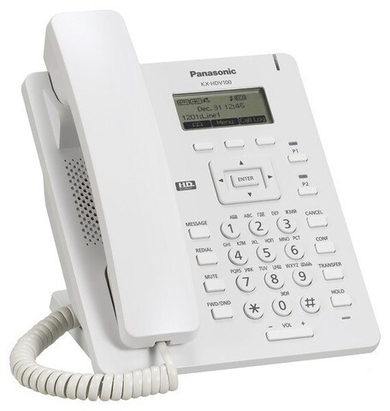IP телефон Panasonic KX-HDV100RU White SIP линия, HD звук, 1 порт Ethernet
