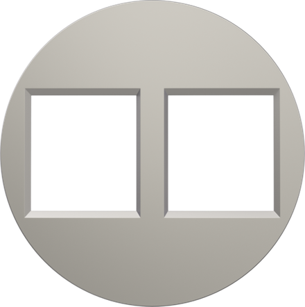 Накладка 2-я для розеток RJ45, TV, SAT,  шампань,  серия D16